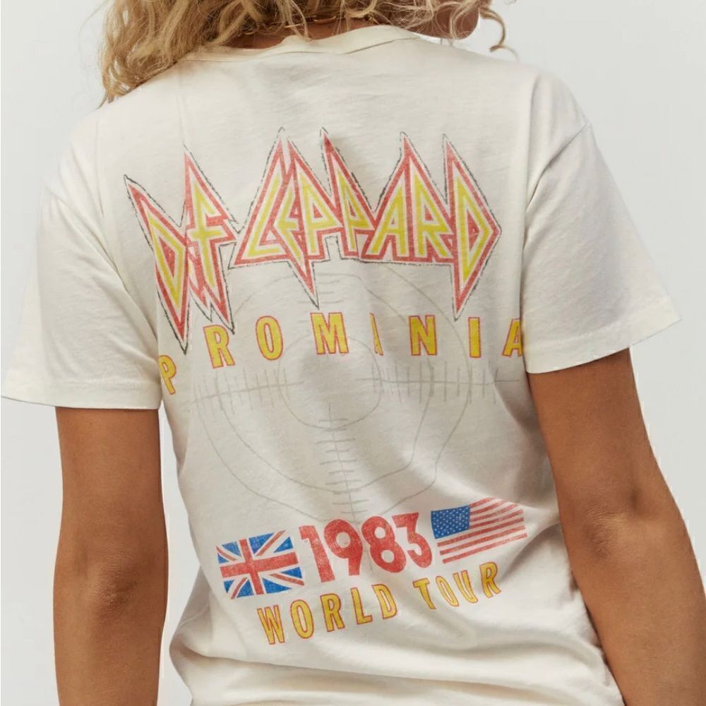 Daydreamer Def Leppard TNT Pyromania ‘83 Ringer Tee - Picture 2 of 10